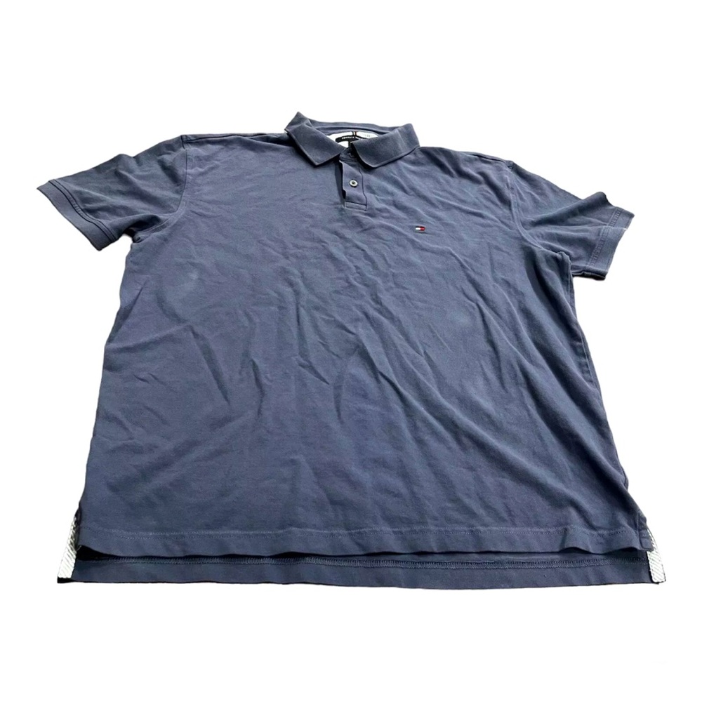Tommy Hilfiger Mens Size XL Short Sleeve Polo Shirt Light Blue